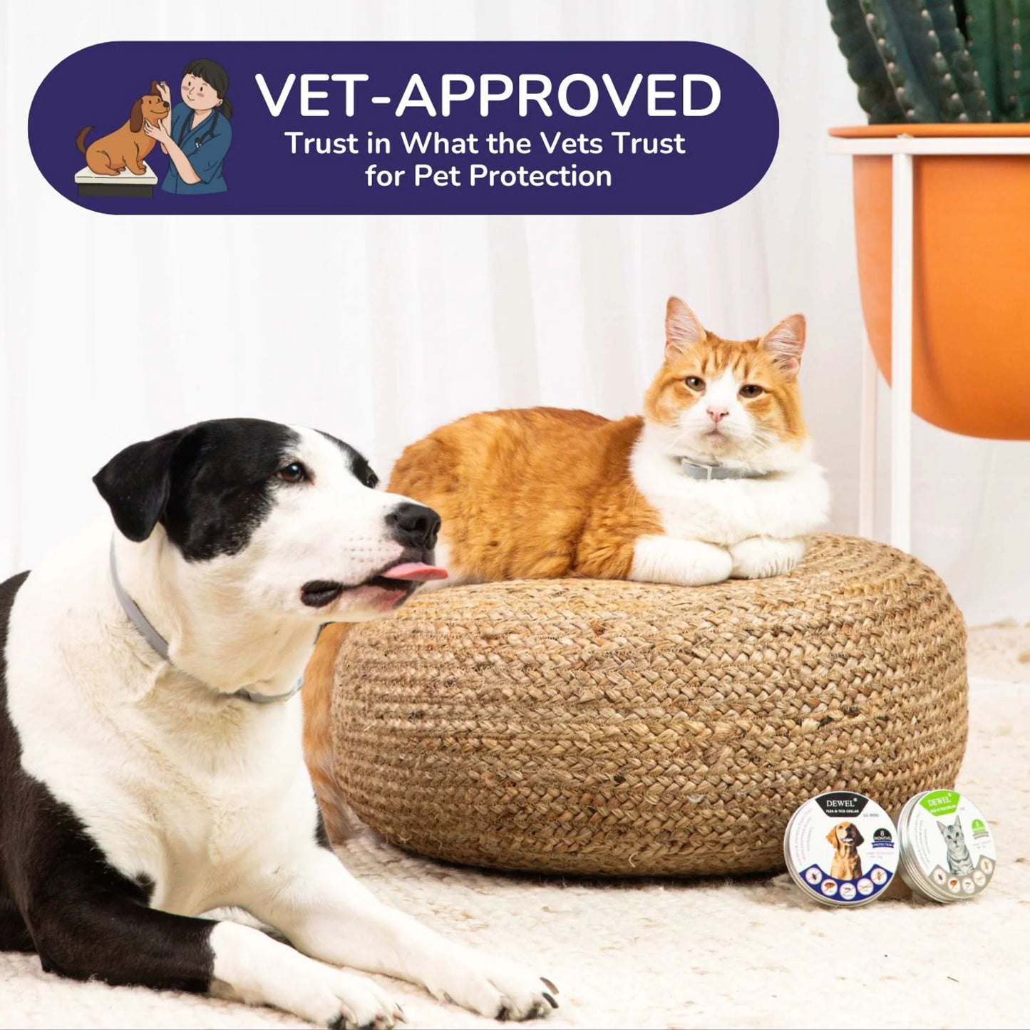 DEWEL™ Flea and Tick Collar for Dogs