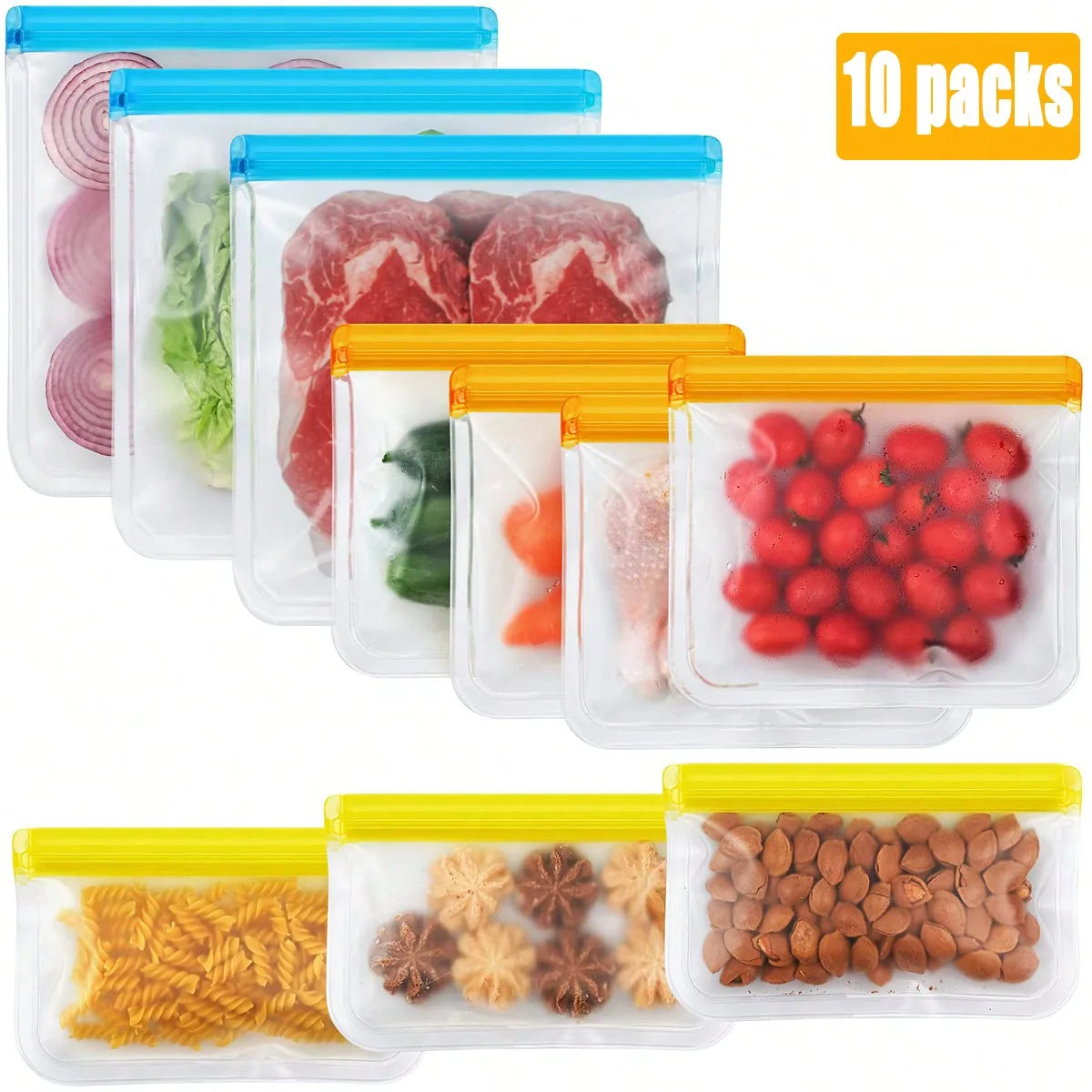 TomPacks Reusable Silicone Bags