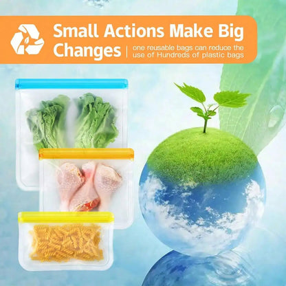 TomPacks Reusable Silicone Bags