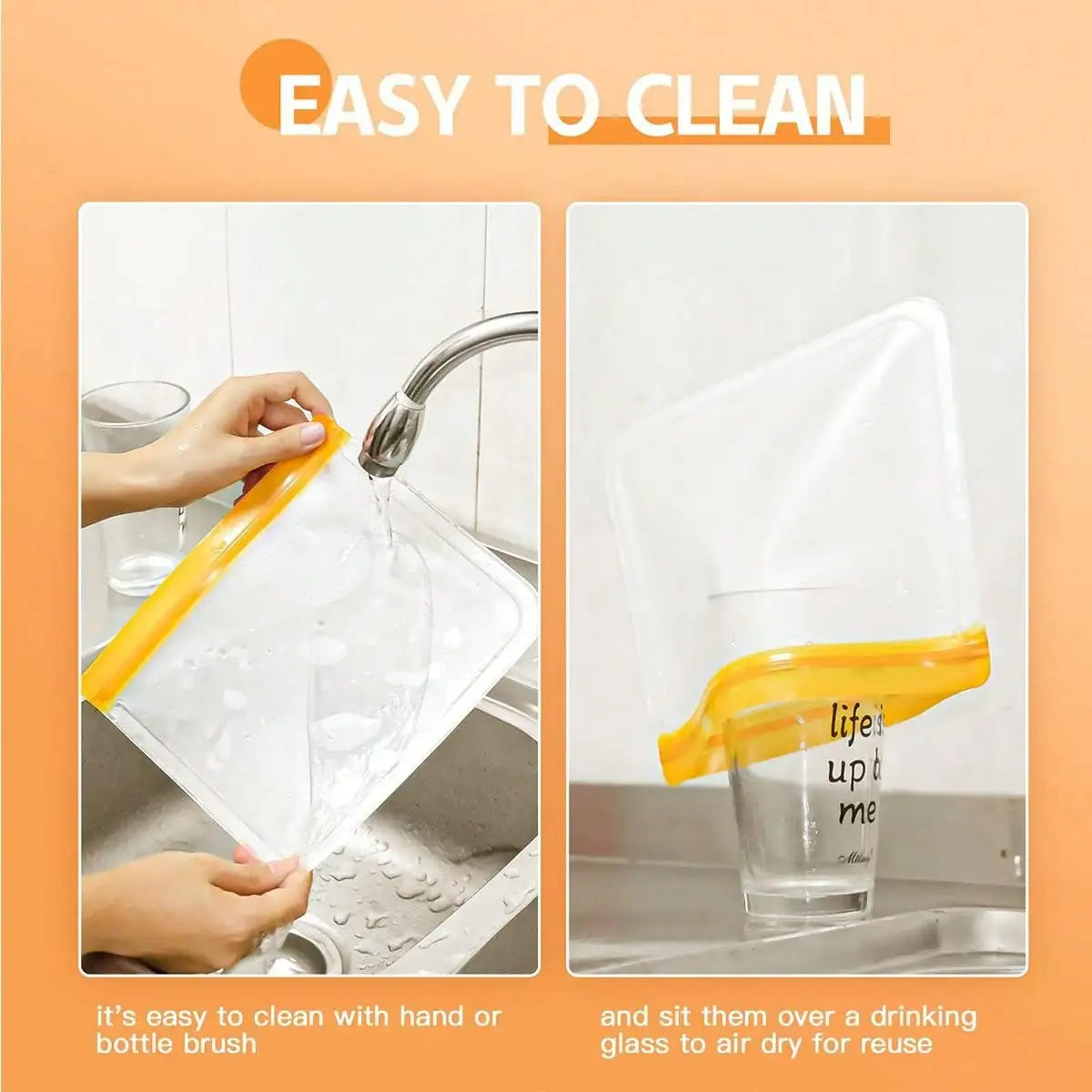 TomPacks Reusable Silicone Bags