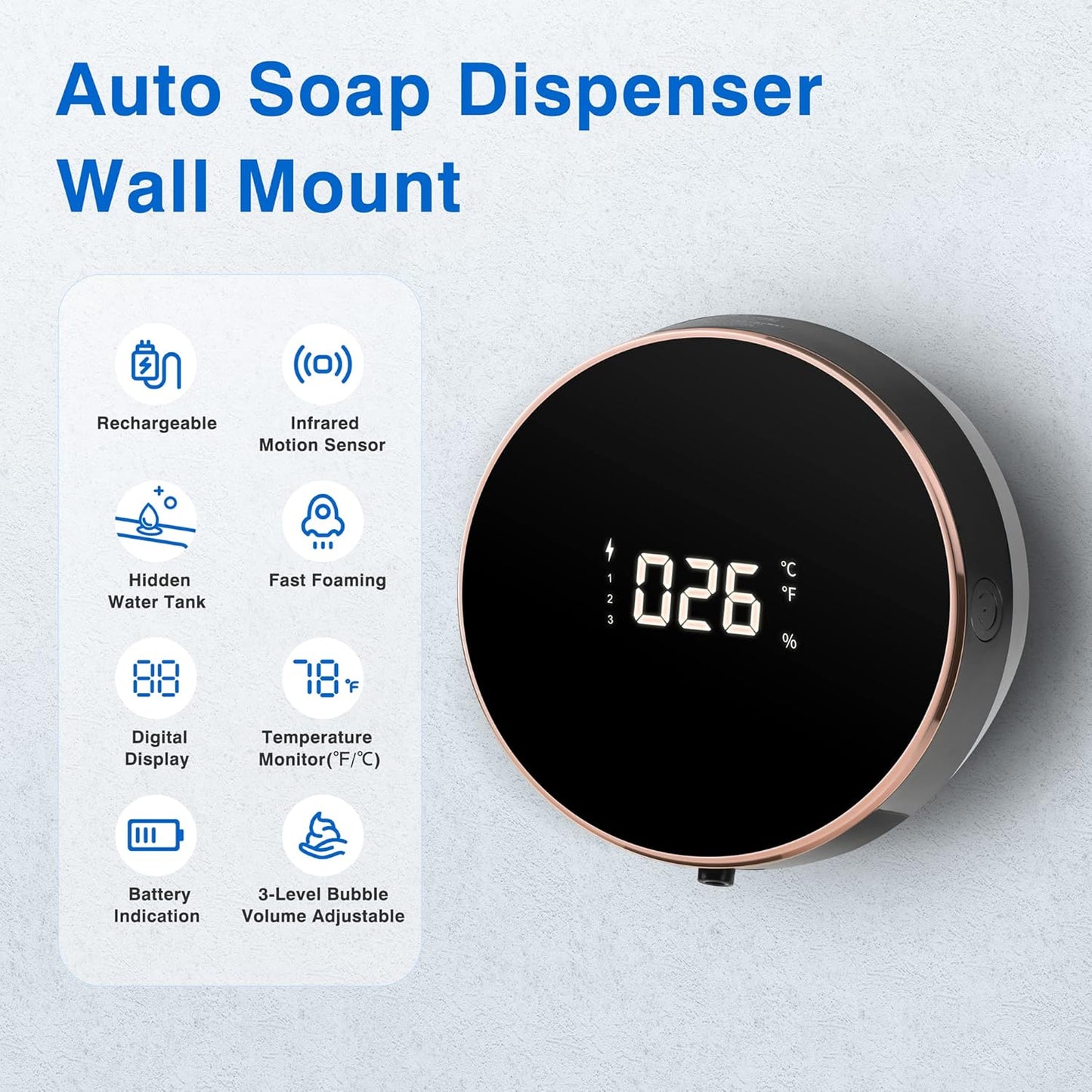 Dispenser automatico di sapone TomRound