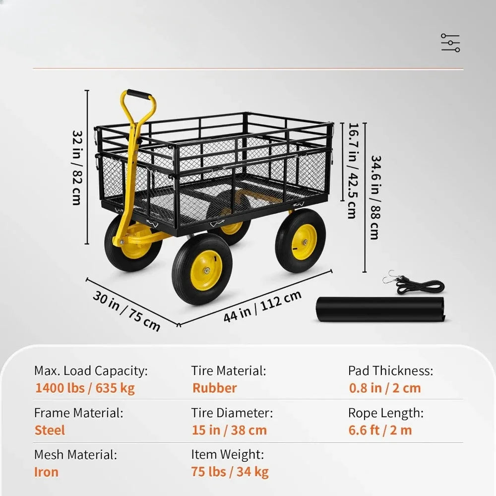 Carro da giardino per carichi pesanti: carrello da giardino per tutti i terreni