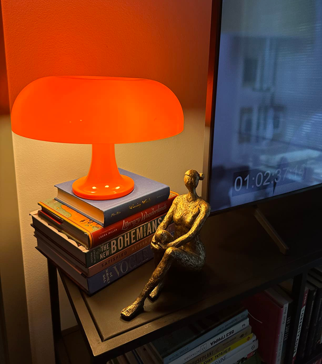 Orange Mushroom Table Lamp